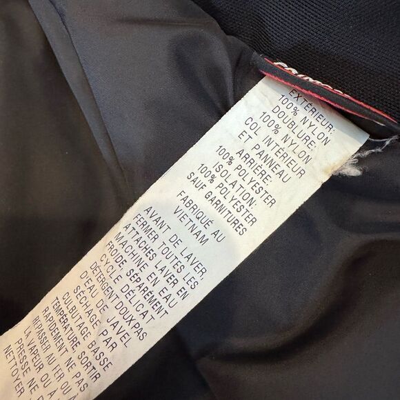 LL Bean Fleece Lined Parka Jacket Navy Blue Hooded Winter Coat - Picture 7 of 7